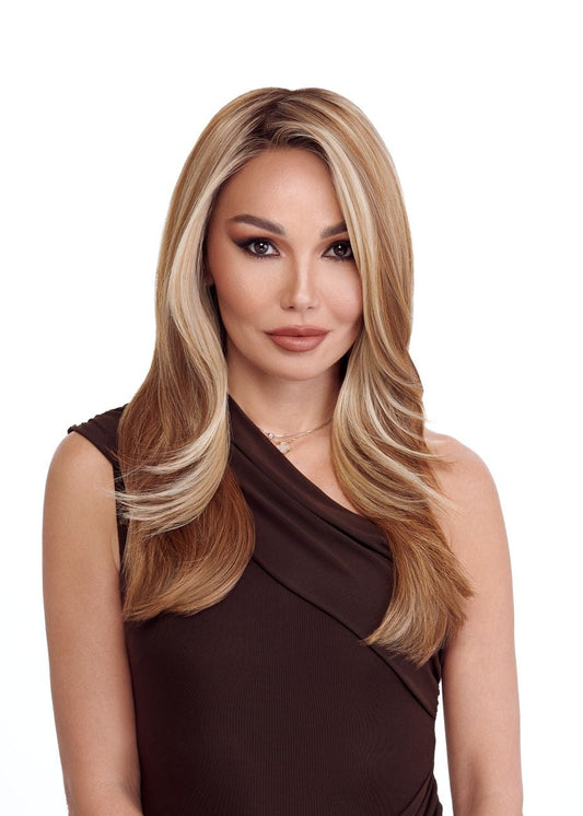 Sizzle by TressAllure in Caramel Cream Lighted EL12/22/R8