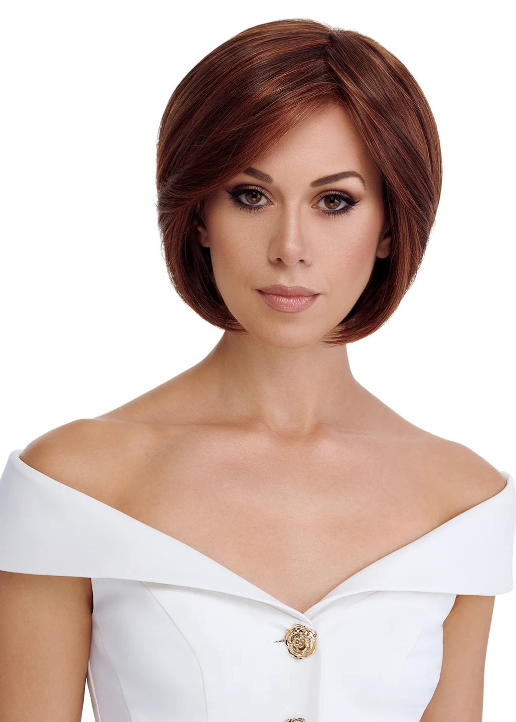 Smooth Cut Bob by TressAllure in Chestnut Embers 32/31