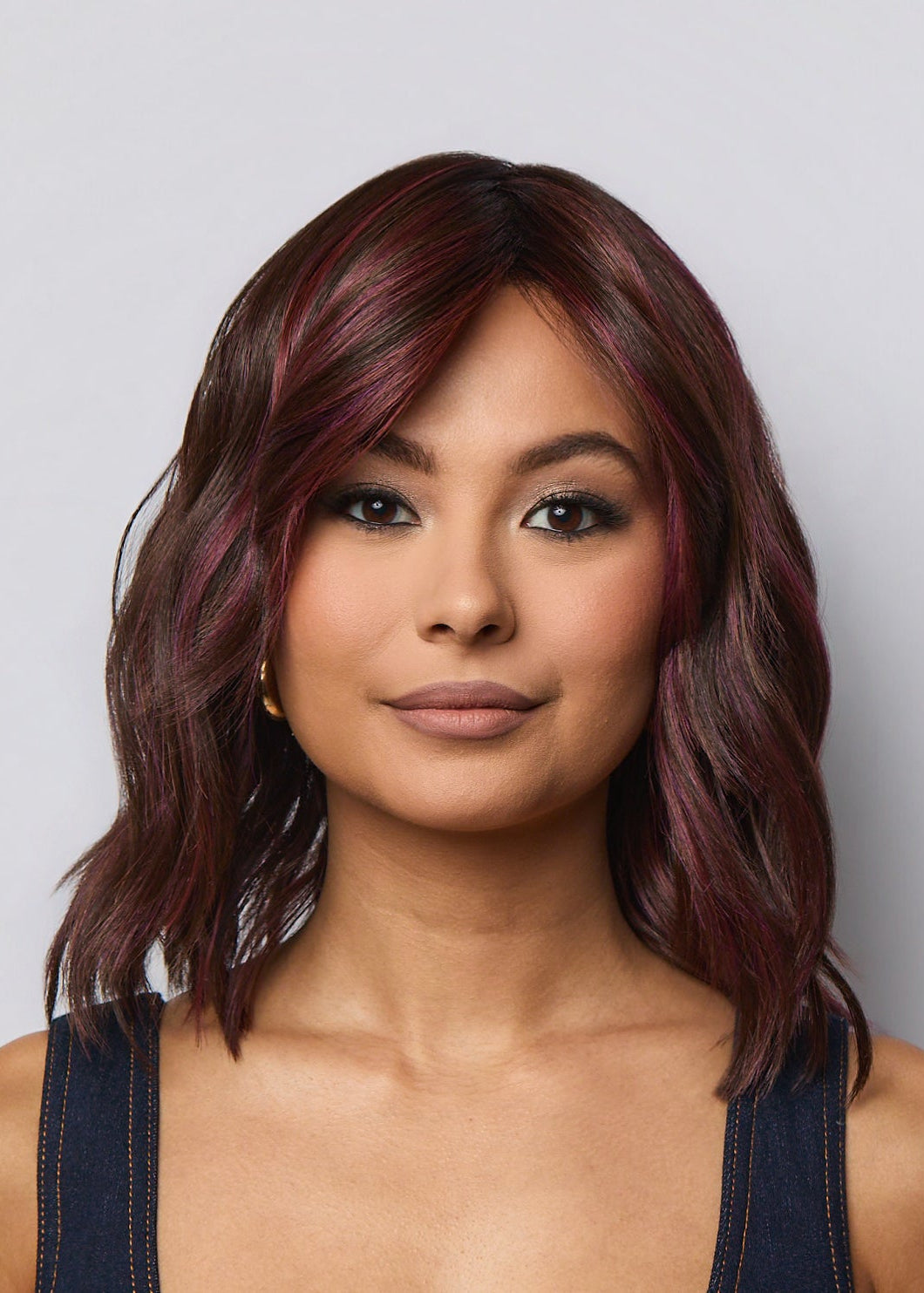 Smooth Wavez by Muse Series Rene of Paris in Deep Plum Brown-R