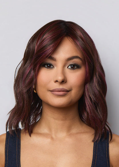 Smooth Wavez by Muse Series Rene of Paris in Deep Plum Brown-R