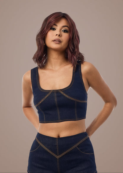 Smooth Wavez by Muse Series Rene of Paris in Deep Plum Brown-R