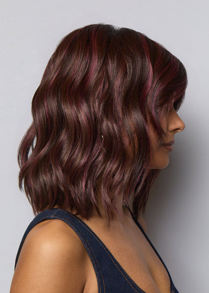Smooth Wavez by Muse Series Rene of Paris in Deep Plum Brown-R