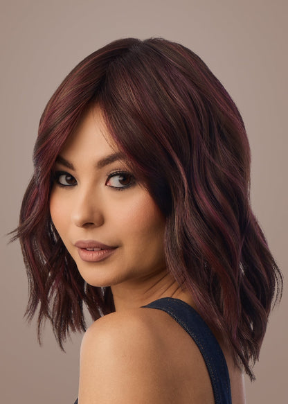 Smooth Wavez by Muse Series Rene of Paris in Deep Plum Brown-R