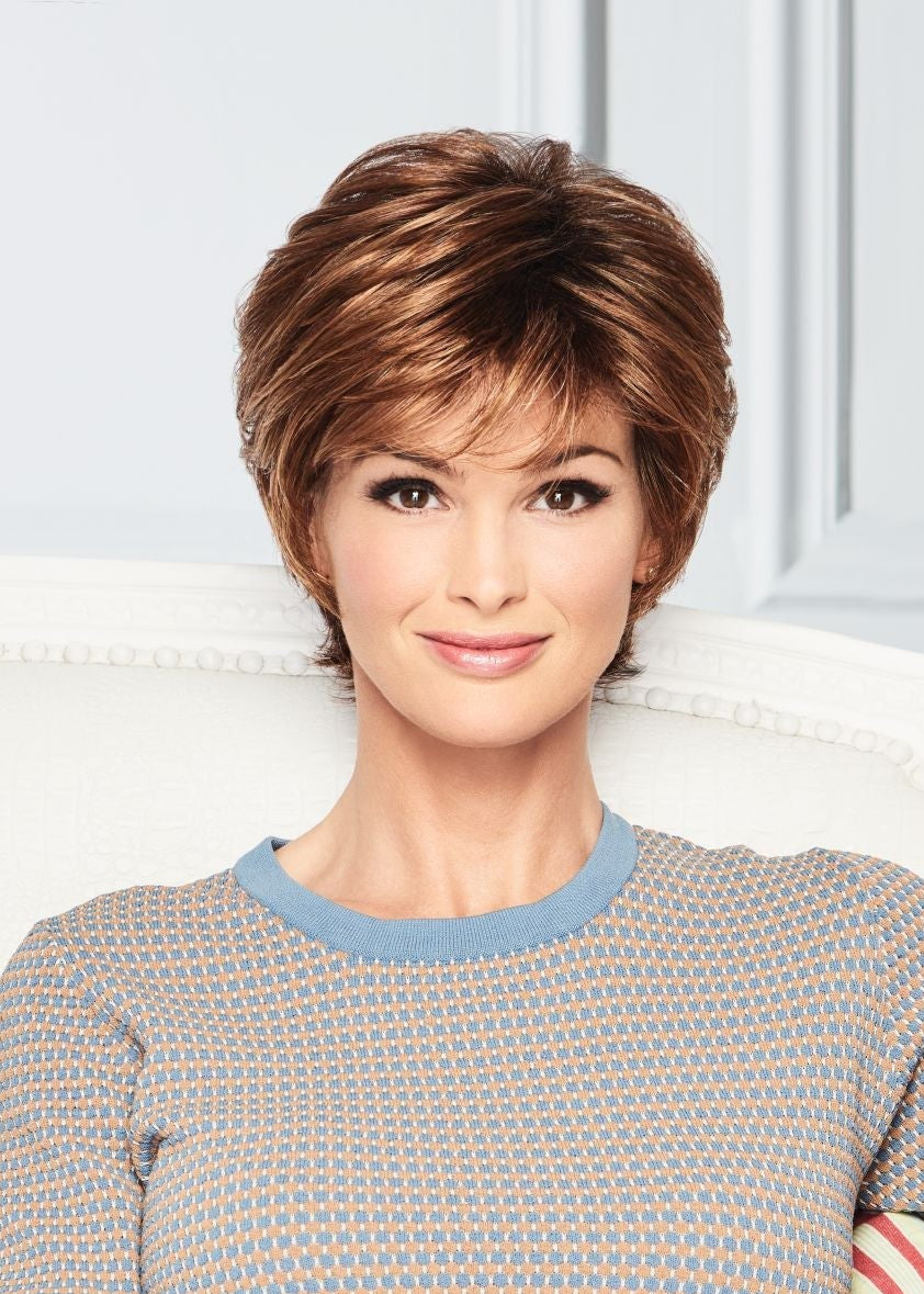 Soft Romance wig by Gabor in Rusty Auburn