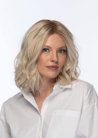 Somers by Estetica in SUNLITBLONDE, Lace Front, Lace Part