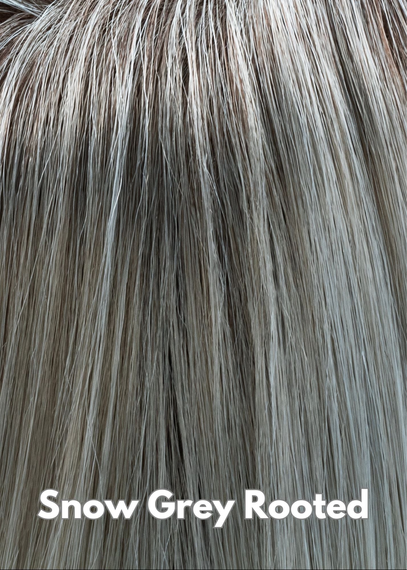 Snow Grey Rooted by TressAllure