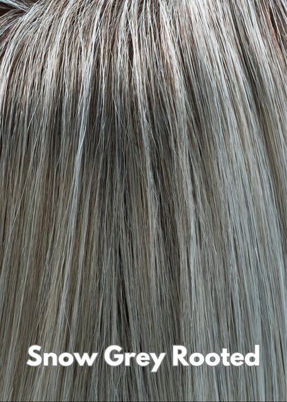 Snow Grey Rooted by TressAllure
