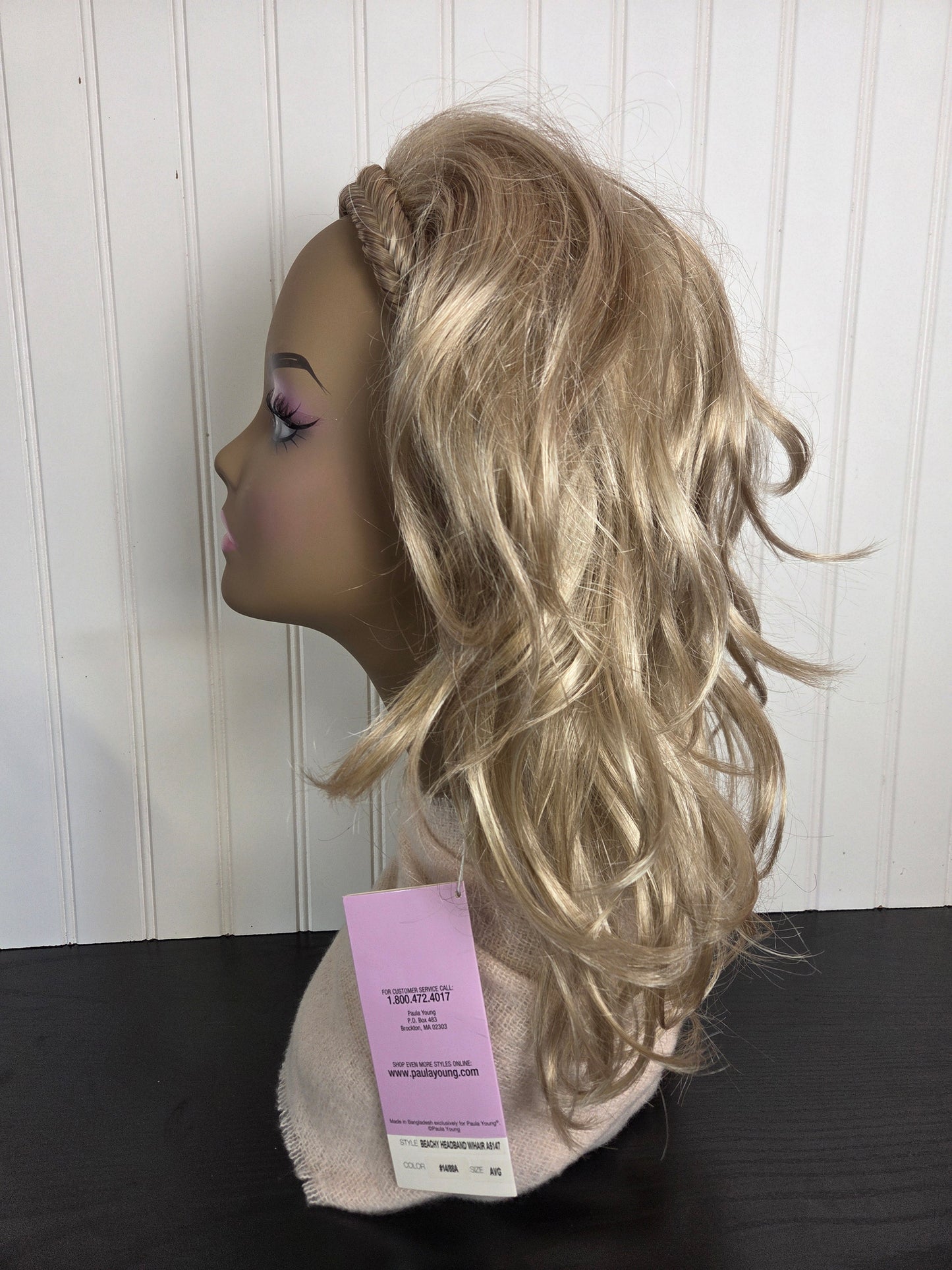 BEACHY HEADBAND W/ HAIR by PAULA YOUNG  - BOUTIQUE BARGAIN